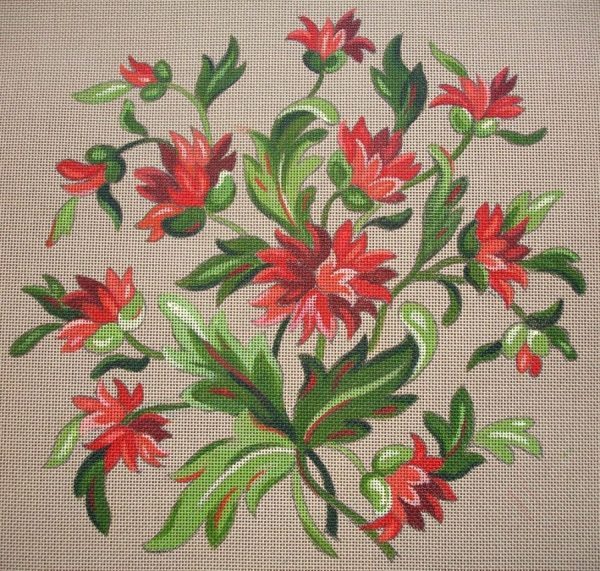 Pavots rouges et verts
