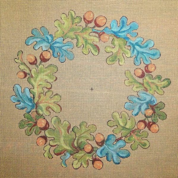 Couronne feuille de chêne et glands GRAND FORMAT