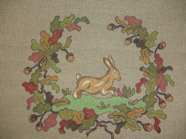 Couronne feuillage et lapin